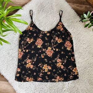 Forever 21 Black Floral Top